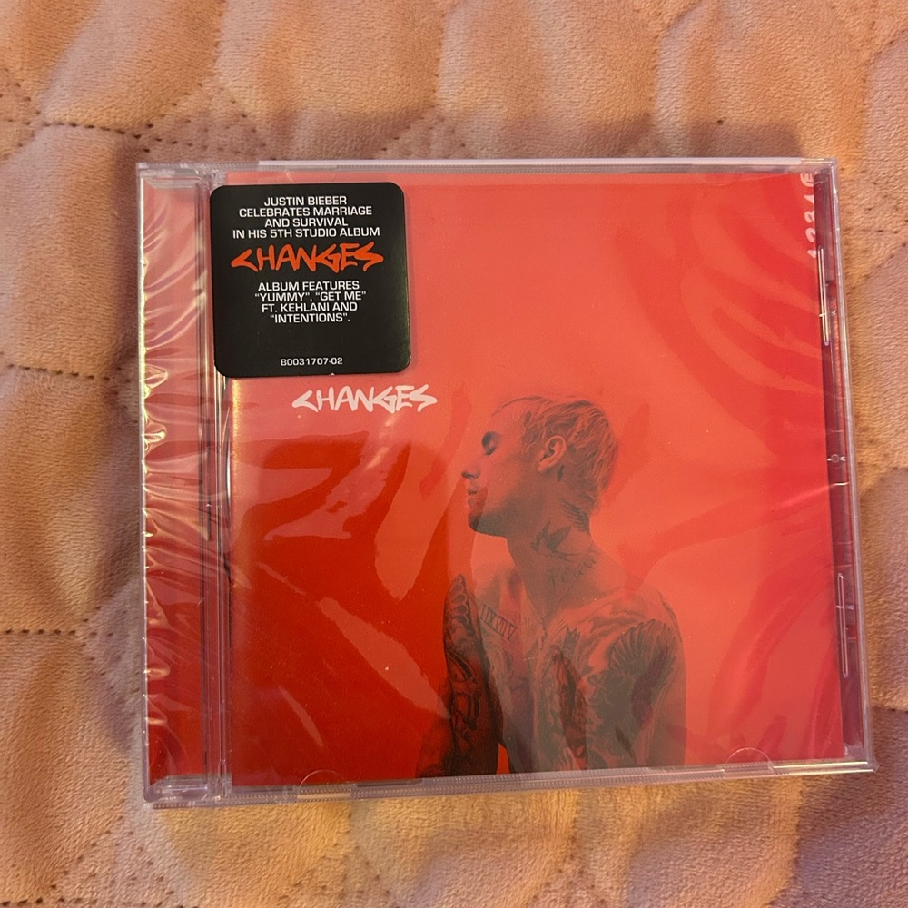 Justin Bieber CHANGES CD Album with 2 copies of the YUMMY song